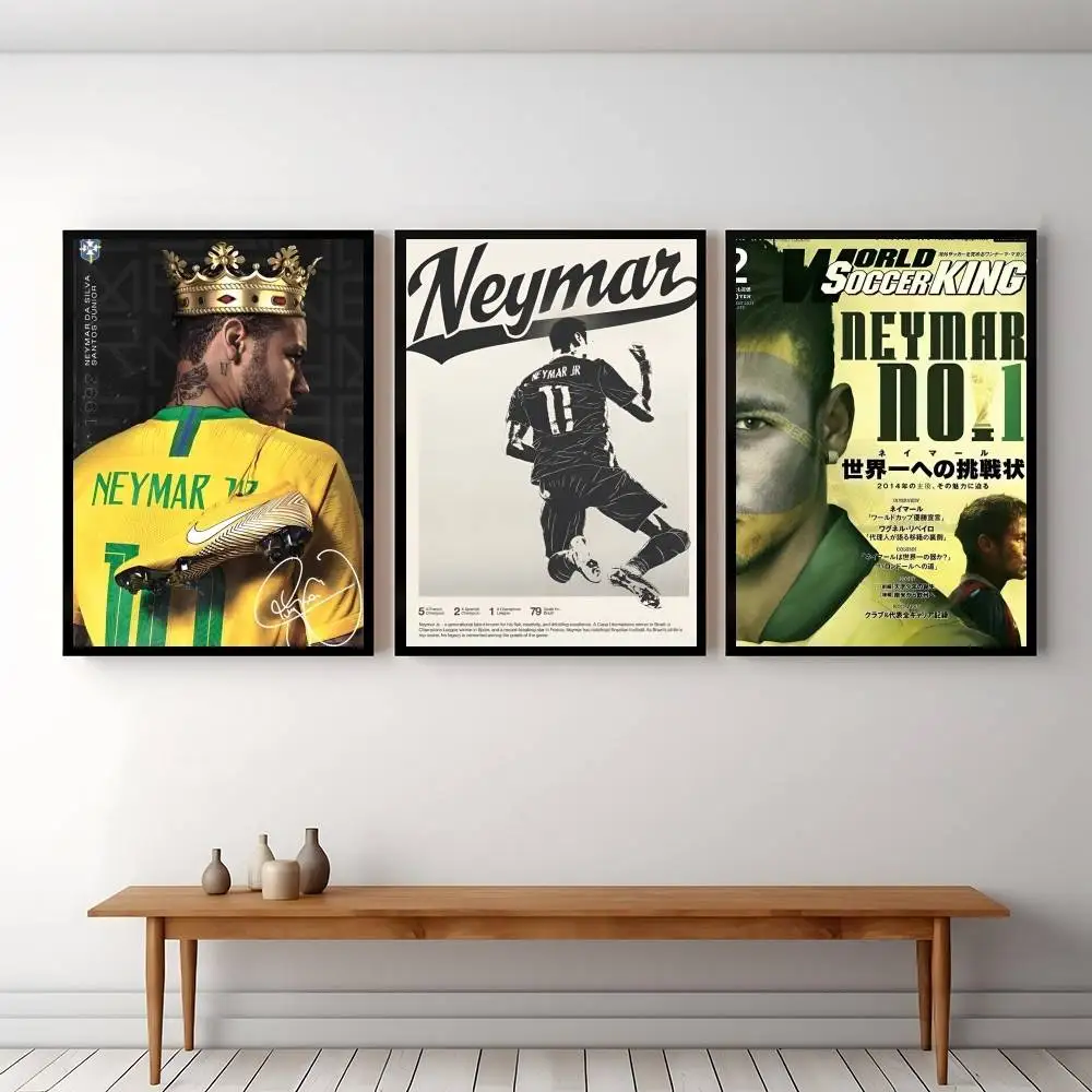 Sports Star N_Neymars Poster Posters Decorative Paintings Study Bedroom Bar Background Wall Murals Gifts