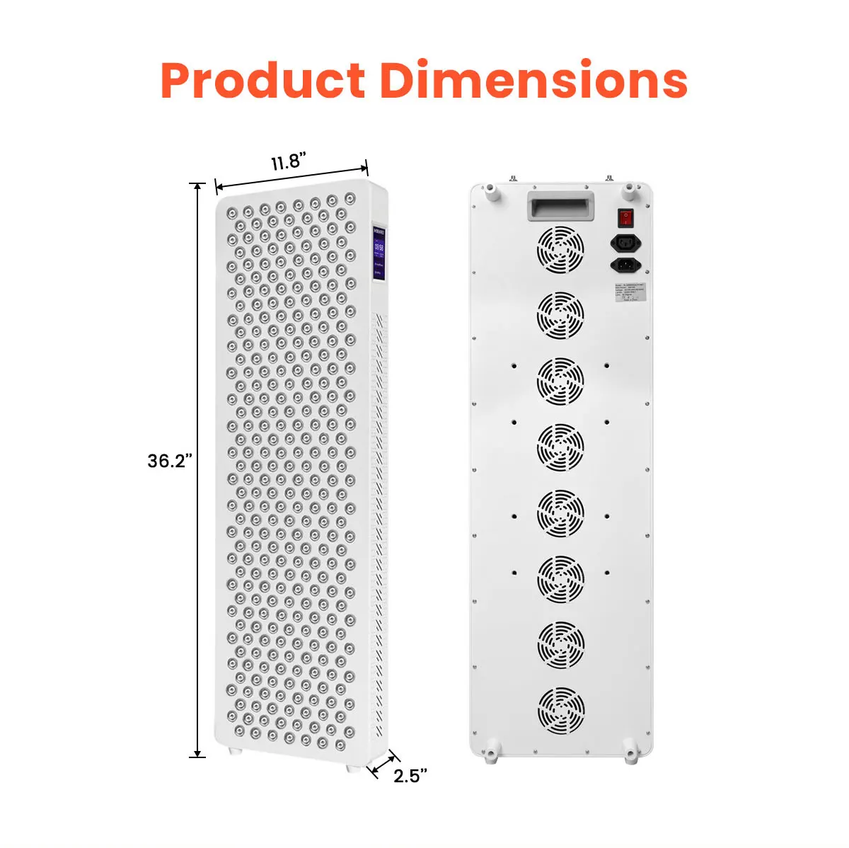 7Wavelengths No Flicker Full Body Red Light Therapy  Infrared Device PDT Led Red Light Therapy Panel RL300MAXPT 1060nm