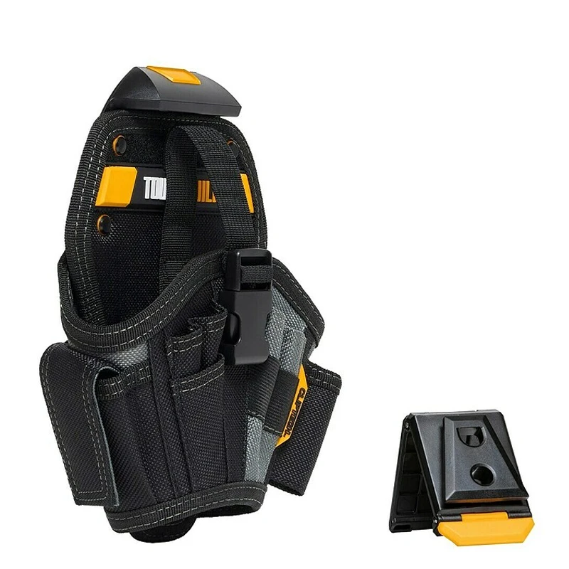 Toughbuilt TB-CT-20-L Drill Pouch With 13 Pockets And Belt Buckle, Suitable For Electricians And Carpenters