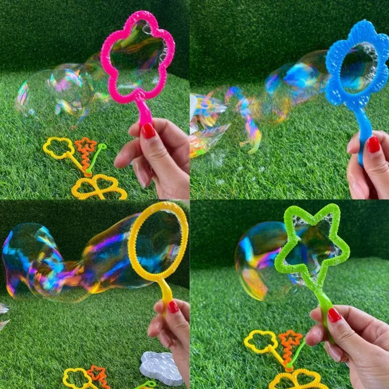 Blows Outdoor Leisure with Bubble Mouth Children's Bubble Blowing Tool Set Round Bubble Stick Baby