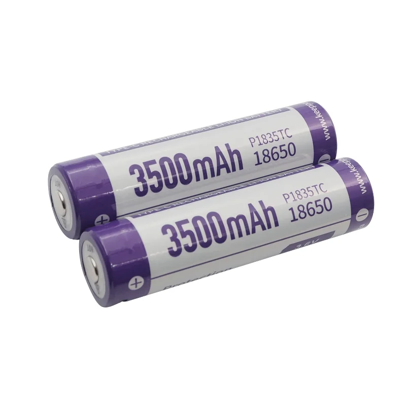 بطارية Keeppower P1835TC 18650 3.7 فولت 3500 مللي أمبير في الساعة من النوع C خلية ليثيوم أيون قابلة لإعادة الشحن لبنك الطاقة بمصباح يدوي #3