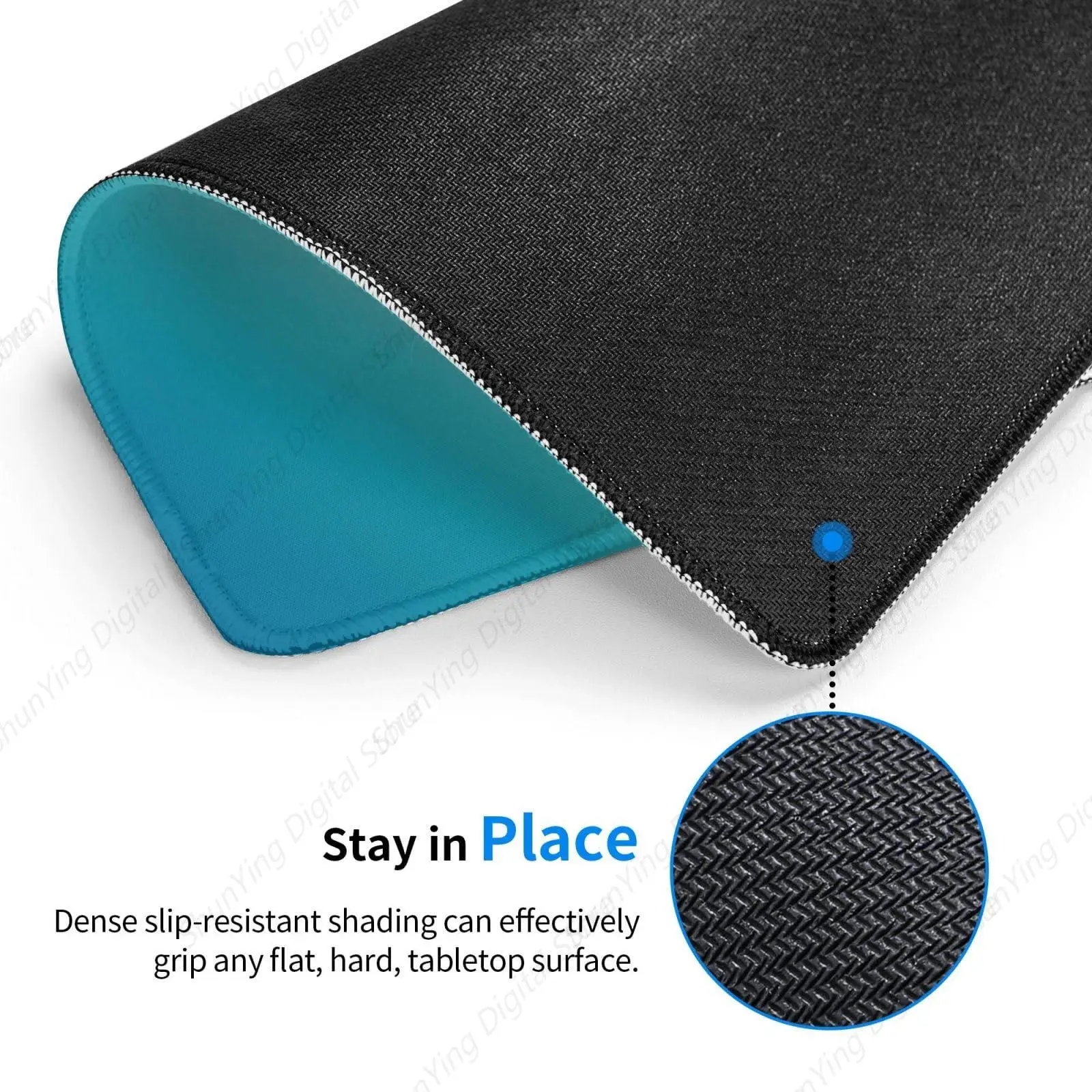 Ocean Blue Mouse Pad Anti Slip Rubber Gaming Mouse Pad Suitable For Office Mouse Pads On Computers And Laptops 18*22cm