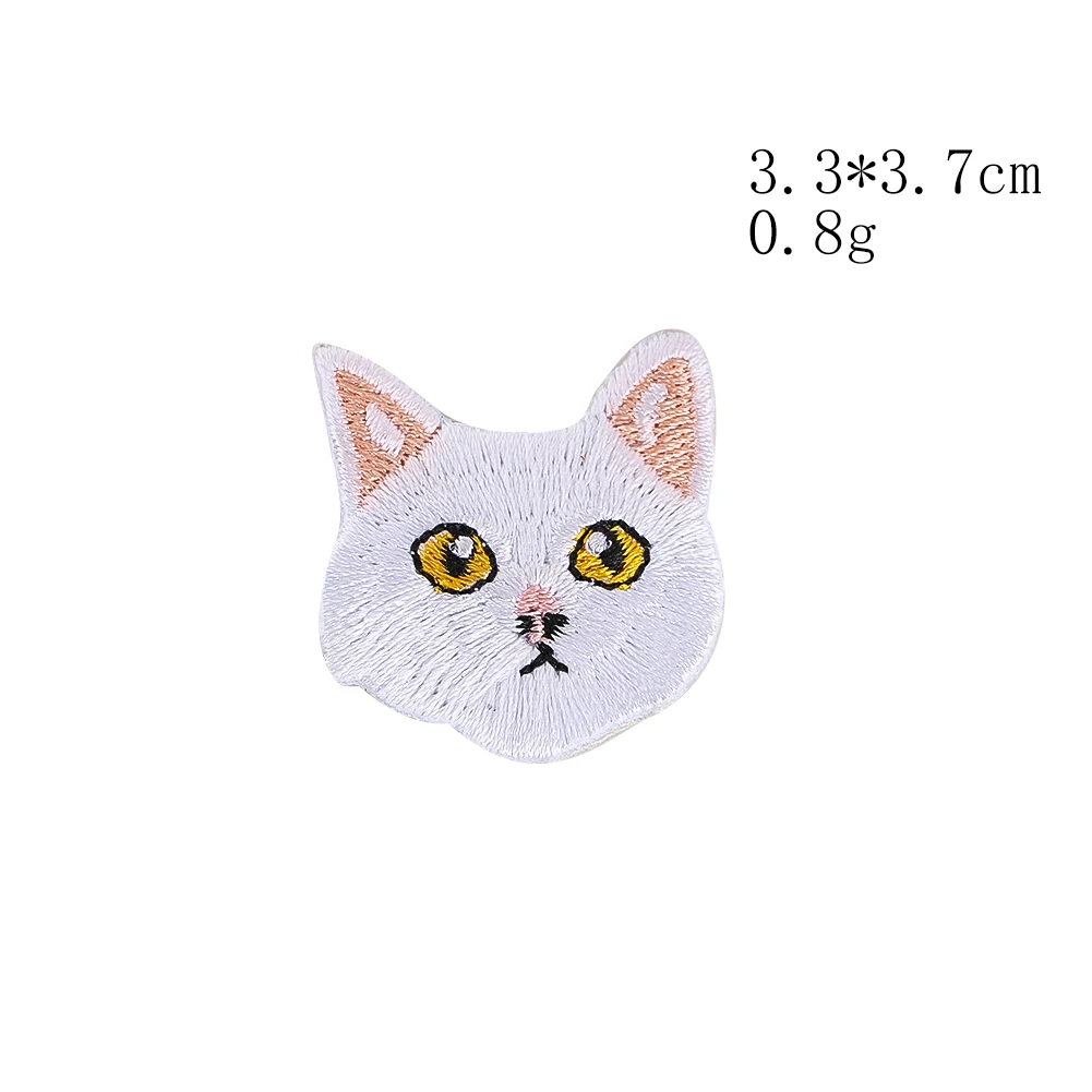 Niedliches Katzen- und Hunde-Stickerei-Aufnäher-Set zum Aufbügeln für Kinderkleidung, Rucksack, Hut, Dekoration, Geschenk für Katzenliebhaber, Kindergeschenk, Neu. – Detail 8
