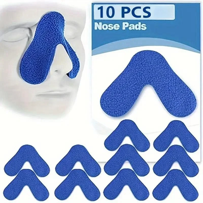 

10PCS Nasal Pads for CPAP Mask Universal Nose Pad Sleep Apnea Comfort Pad Anti Wrinkle Ventilator Pad Nasal Strip Accessory