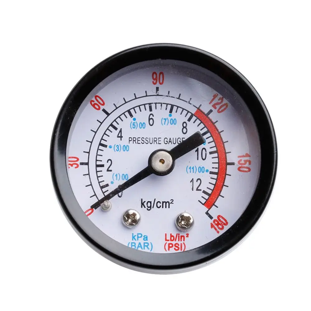 Practical 0-180PSI Reliable Air-Compressor Accessories Fluid Pressure Gauge Hydraulic Gauge Compressor Gauge