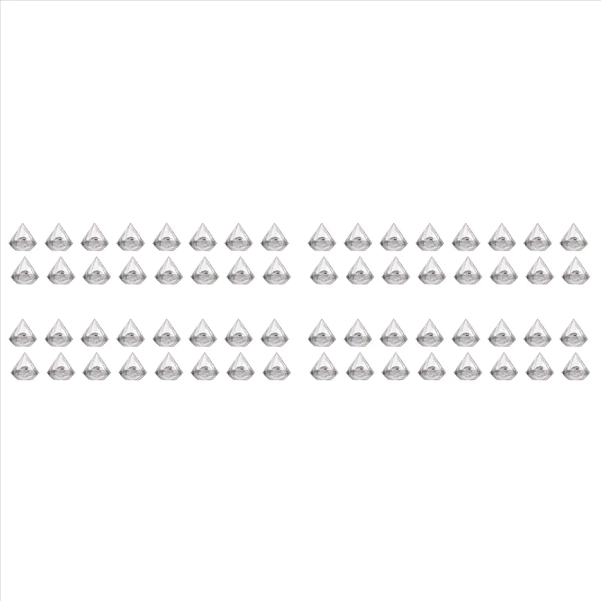 【RU30】72PCS Transparent Diamond Shape Candy Box Wedding Favor Gift Boxes Party Box Clear Plastic Container Home Decor Gift