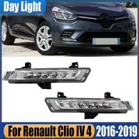 266051034 266007864   Para Renault Clio IV 4 2016 2018 2019 luces de circulación diurna del parachoques delantero piezas de repuesto de la lámpara de señal automática