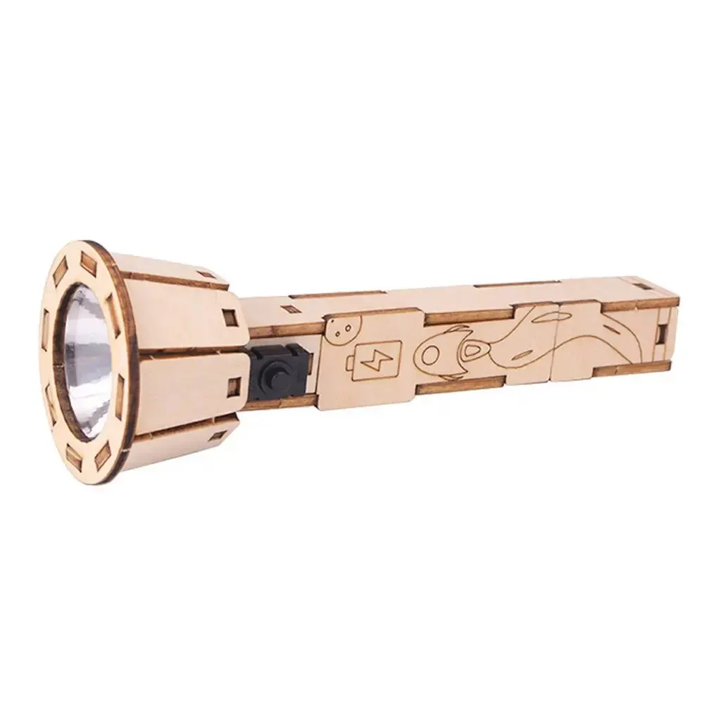 DIY Flashlight Kit - Build Your Own Flashlight, STEM Physics Science Learning Toy with Real Circuits & Bulbs, Educational Gift