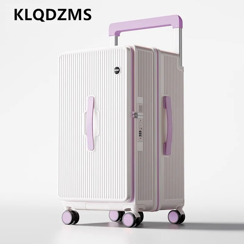 KLQDZMS Koffer auf Rädern, Trolley-Koffer mit übergroßer Kapazität, 24 Zoll, 26 Zoll, 28 Zoll, 30 Zoll, 32 Zoll, Passwortbox, 20 Zoll, PC-Boarding-Koffer, Gepäck