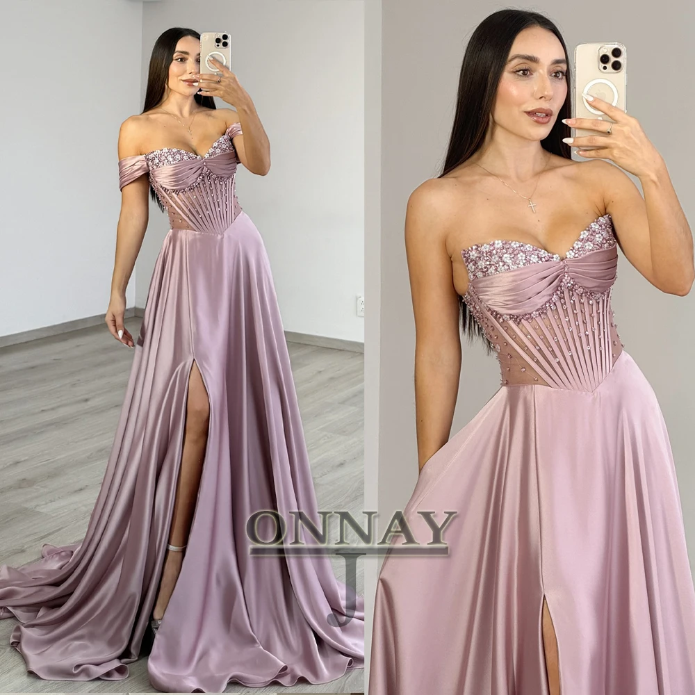Vestido De noche azul personalizado con hombros descubiertos ilusión De diamantes De imitación para mujer Dubai Arabia Saudí Vestidos De Fiesta vestido a medida Plus