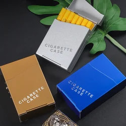 Cigarette Case Cigarettes Aluminium Alloy Cigarette Case Portable Cigarette Box Sleeve Smoking Accessories Cigaret Box Gift KI