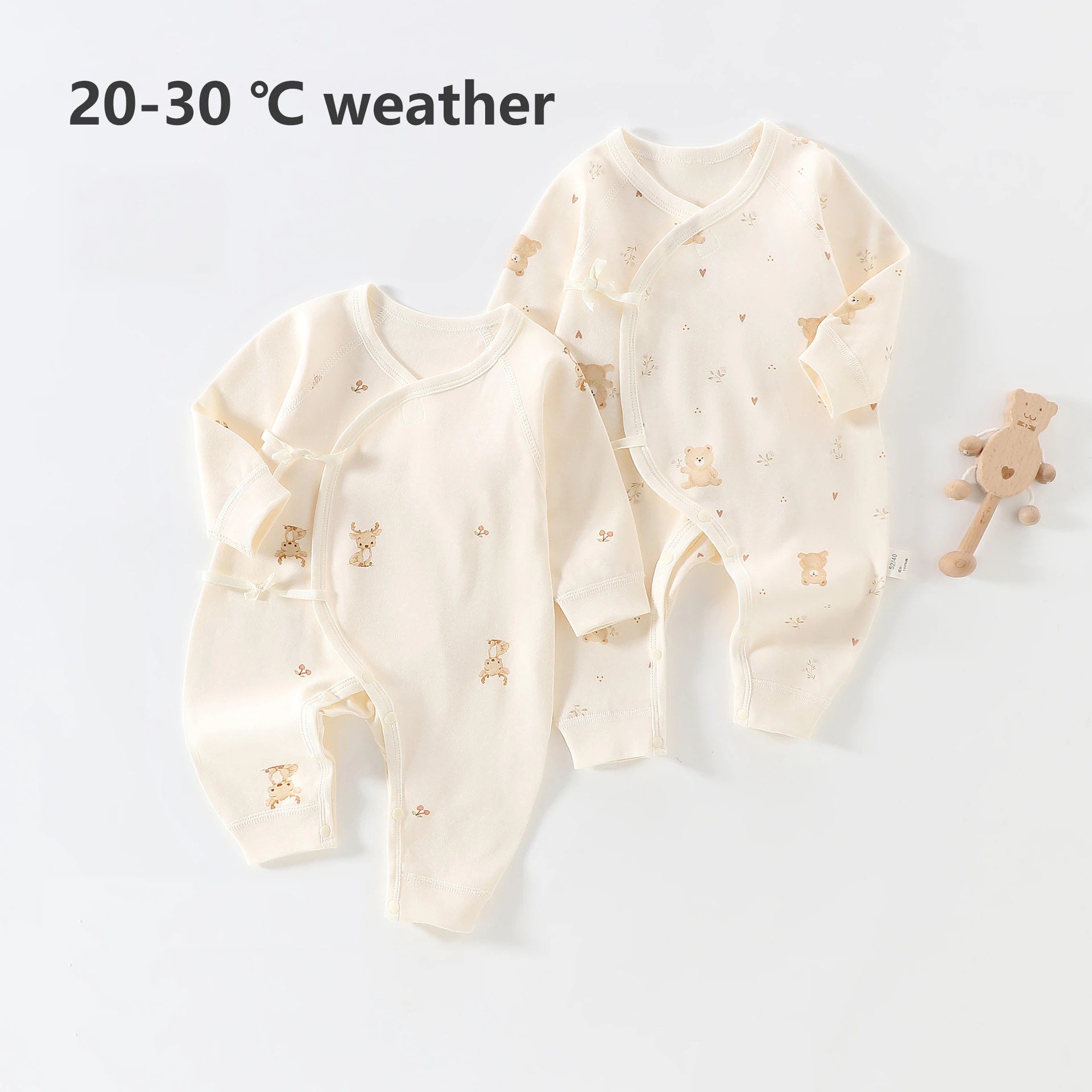 Spring New Arrivals0-6 Months Newborn Baby Jumpsuit Cartoon Pattern High-quality Baby Clothing Suitable for 20-30 ℃ Weather