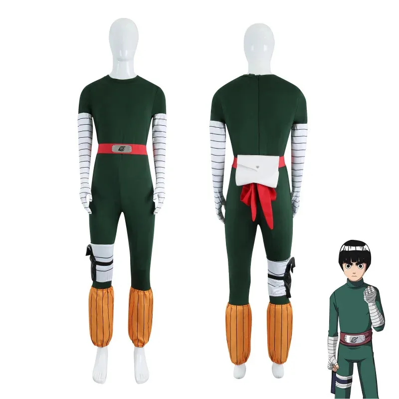 

Rock Lee Cosplay Costume for Women Girls Men Adult Anime Outfit Halloween Cos D47