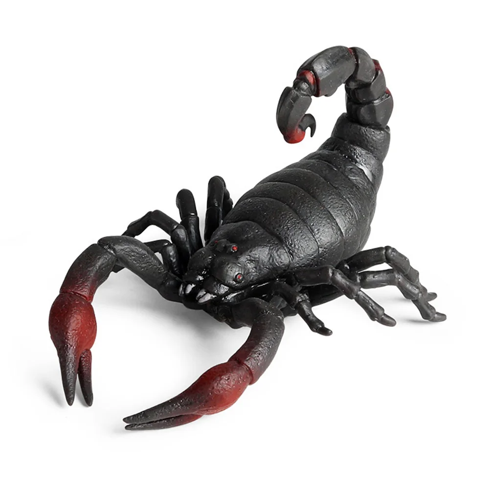 Realistic Animal Figurines Stress Relief Scorpion Figure  Finger Exercise Rubber High Simulation for Children for Party Use