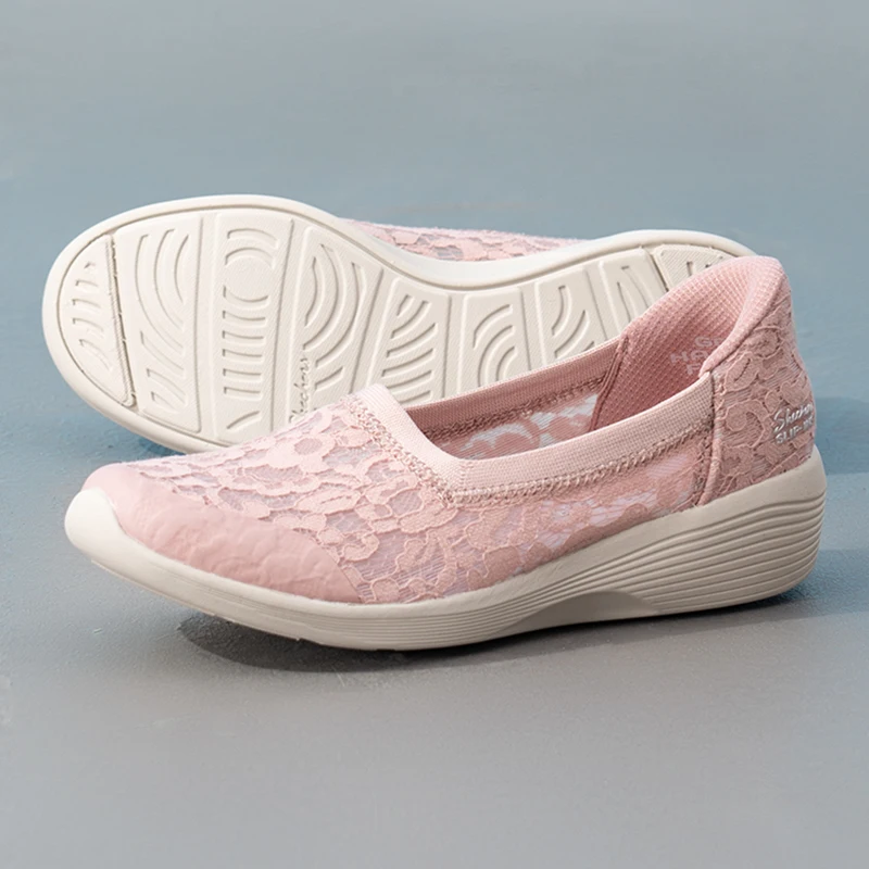 Skechers Women's Sports Shoes, Trendy, Fashionable, Lightweight, Breathable, Comfortable, Wear-Resistant, Commuting Casual Shoes 159377-Ros
