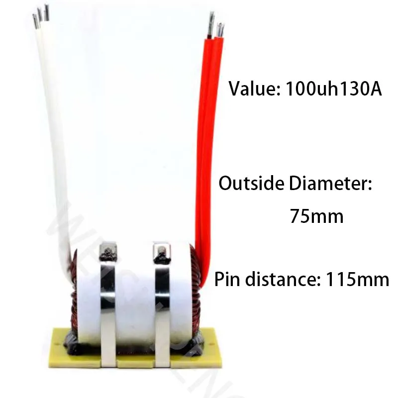 100uh130A High-Power Ferrosilicon Inductor With Multiwire Winding And Low-Loss  Inductance Of Three-Phase LCL Circuit