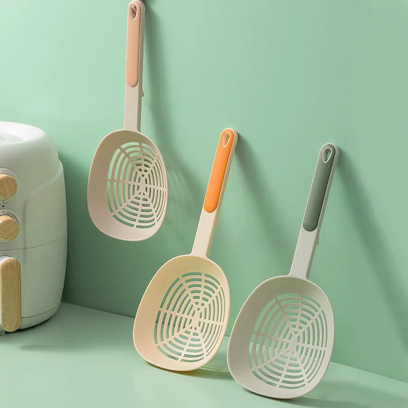 

Long Handle Pasta Strainer High Temperature Resistant Kitchen Colander for Noodles Dumplings