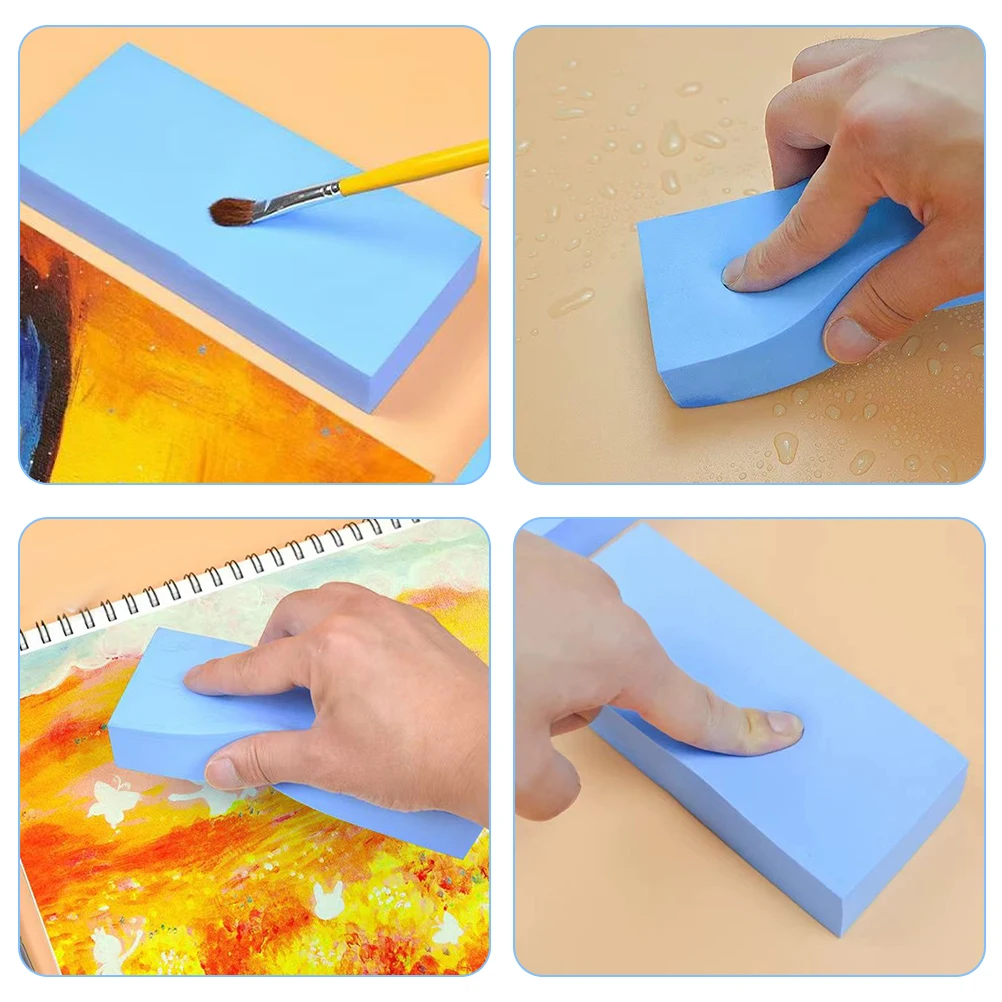 

Художественная губка, губка для акварельной живописи, сильное впитывание, контроль красителя без пролития, идеально подходит для рисования, растушевки и очистки