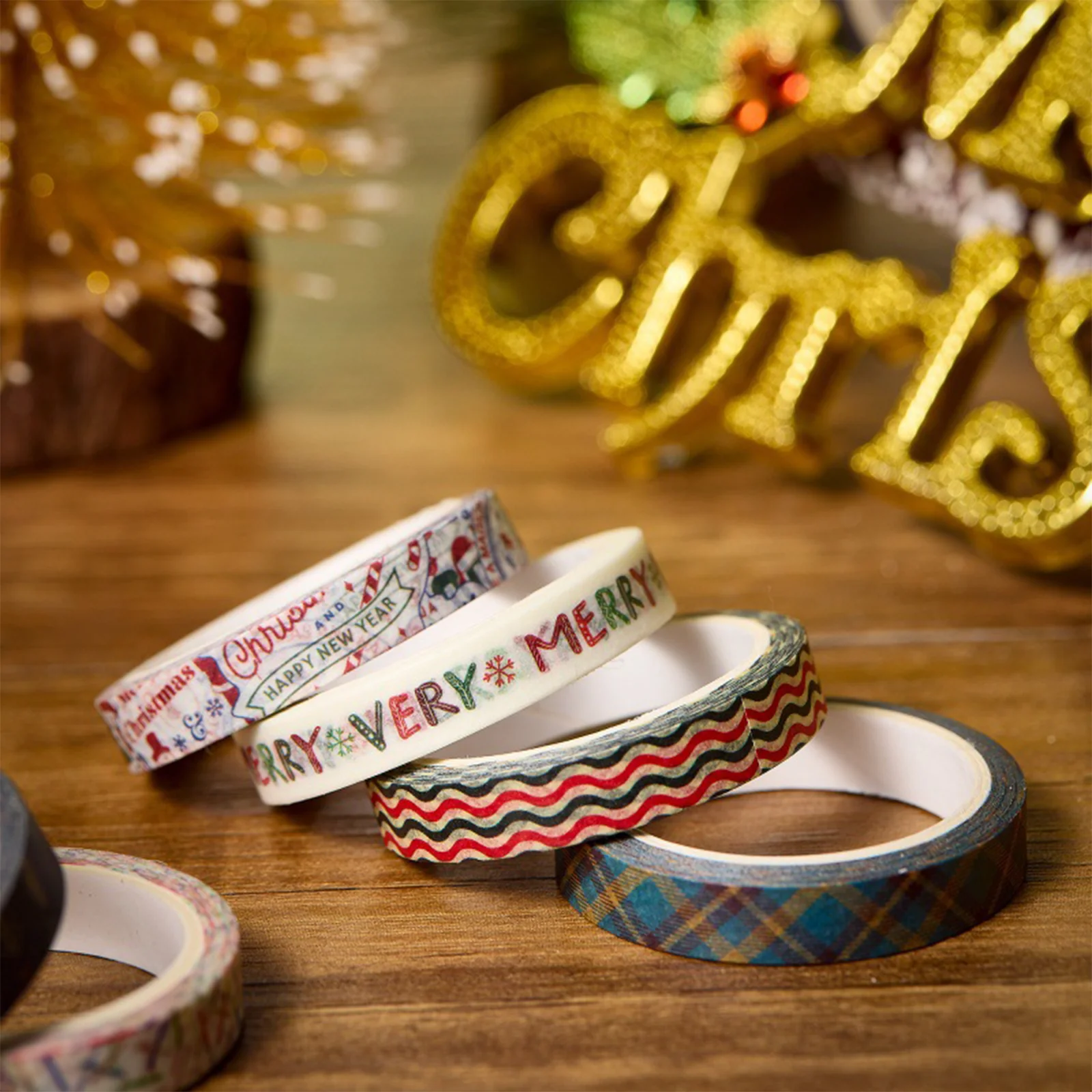 30 ロール/箱かわいいクリスマスジンジャーブレッドマン和紙テープハンドブックノート DIY クリエイティブステッカー学生文具ギフト