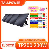 TALLPOWER TP200 200W Portable Foldable Solar Panel, Portable Solar Charger, 24% Energy Conversion Efficiency,Stable Power Supply