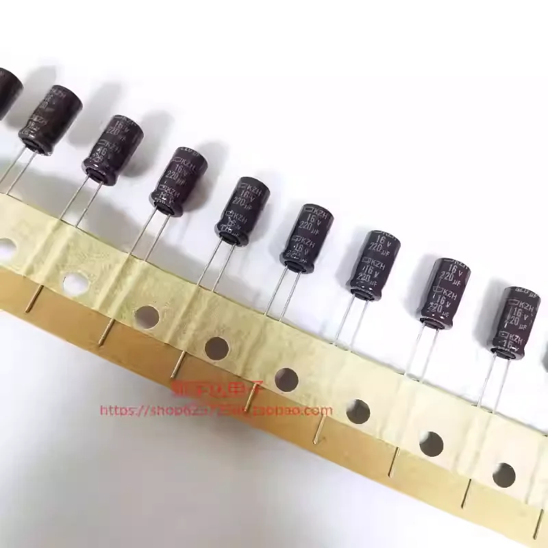10-100PCS 16V220UF 6.3X11 Japanese Black Diamond KZH high-frequency low resistance original electrolytic capacitor 220UF16V