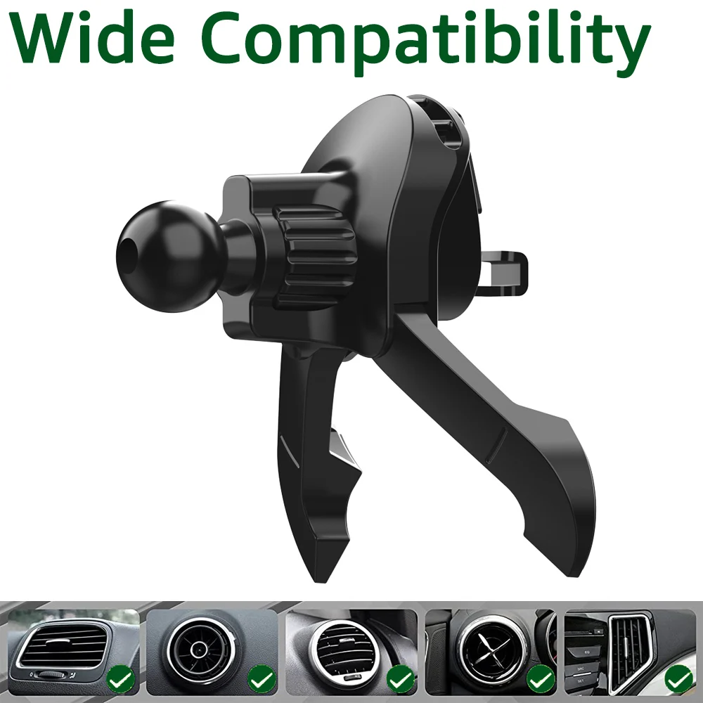 17mm Kugelkopf Universal Auto Air Vent Clip Handy Halter Basis Zubehör Auto Air Outlet Haken für Navigation GPS halterungen – Detail 14