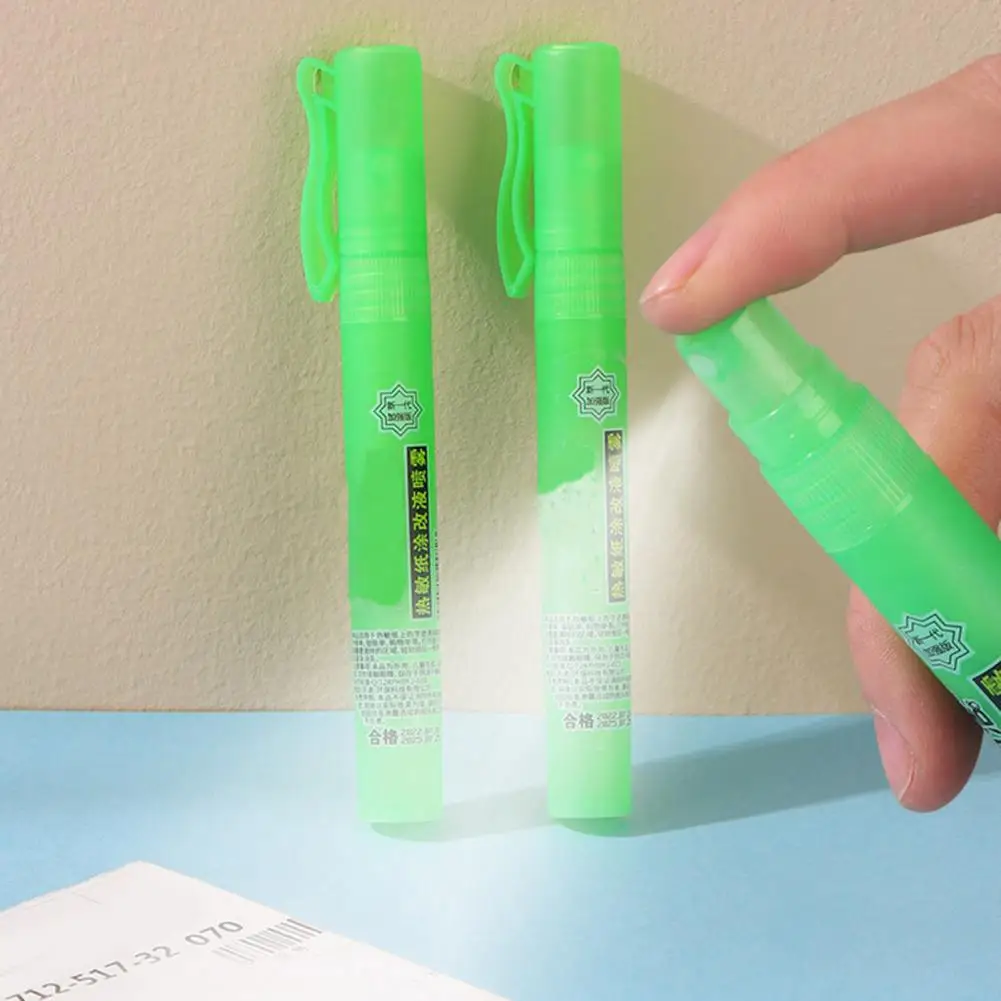 Privacy Cover Spray 10ml Privacy Protection Spray Pen for Concealing Information Thermal Paper Correction Fluid Spray