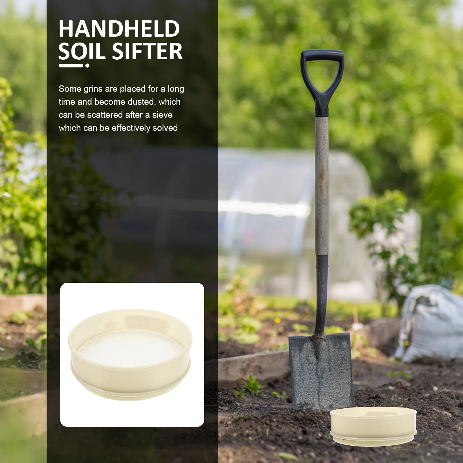 

Ручной сито для почвы, нейлоновое сетчатое сито для сада, песка, питательные зерна почвы, мозоли, фасоли, инструмент для просеивания кукурузы, портативный изысканный