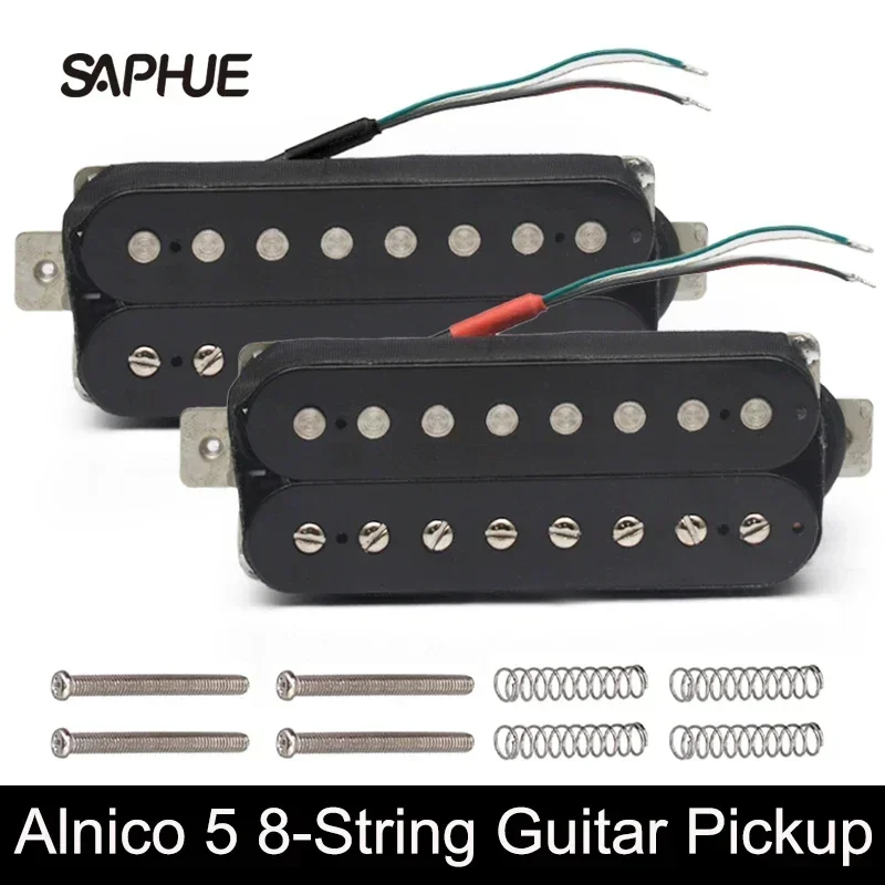 Alnico V 8-String Electric Guitar Pickup N-10K/B-15K Humbucker Alnico 5 Pickup Coil Splitting Pickup Guitar Parts