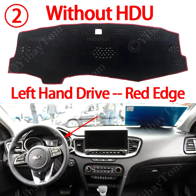 For KIA CEED XCEED GT 2019-2025 Dashboard Cover Board Anti-Slip Mat Protect Pad Car Accessories Sunshade Carpet Rug