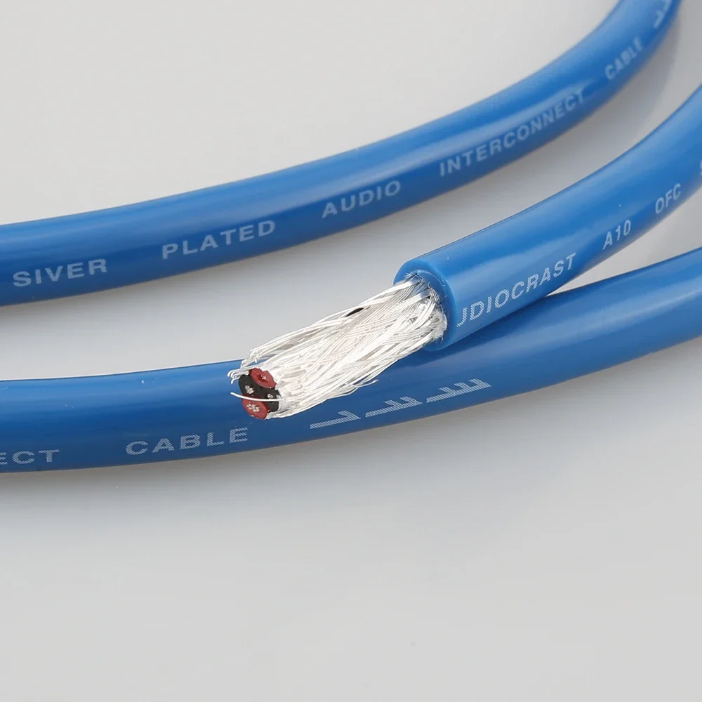 Silver Plated Interconnect Bulk Cable Audiocrast A10 Hifi Audiophile DIY Audio Wire