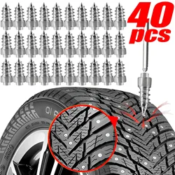 10-40pcs Car Tire Studs Winter Anti-Slip Screw Truck Off-road Motorcycle Wheel Tyre Anti-ice Spikes Universal Snow Tire Cleats