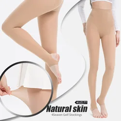 PGM Women's Golf Ice Silk Sunscreen Socks with No Trace Leggings Bottom Pants Silk Stockings KUZ177