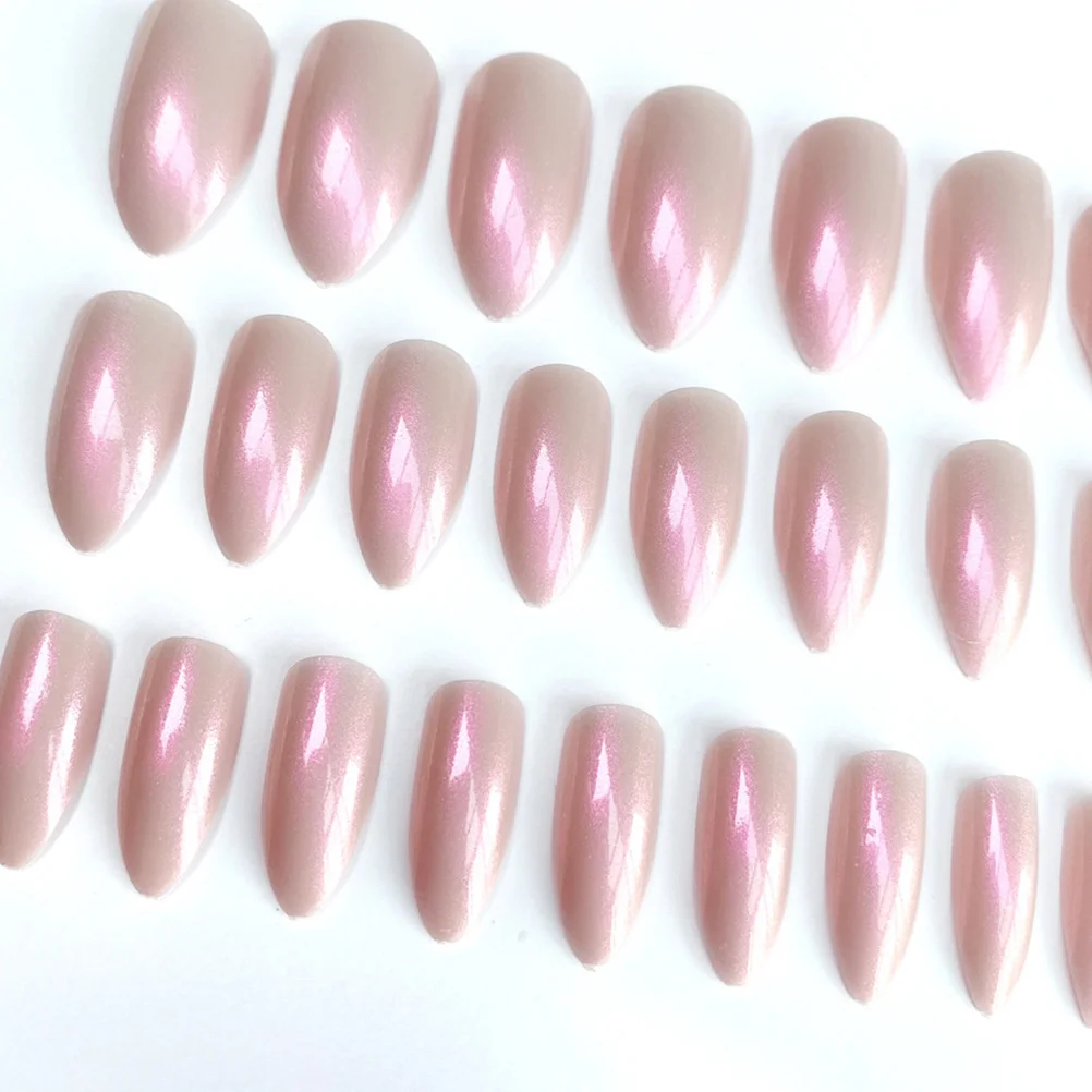 

2Sets Fake Nail Stickers Shiny Nail Art Tips DIY False Nails for Women Girls Creative Manicure Decoration Festival Party Gift