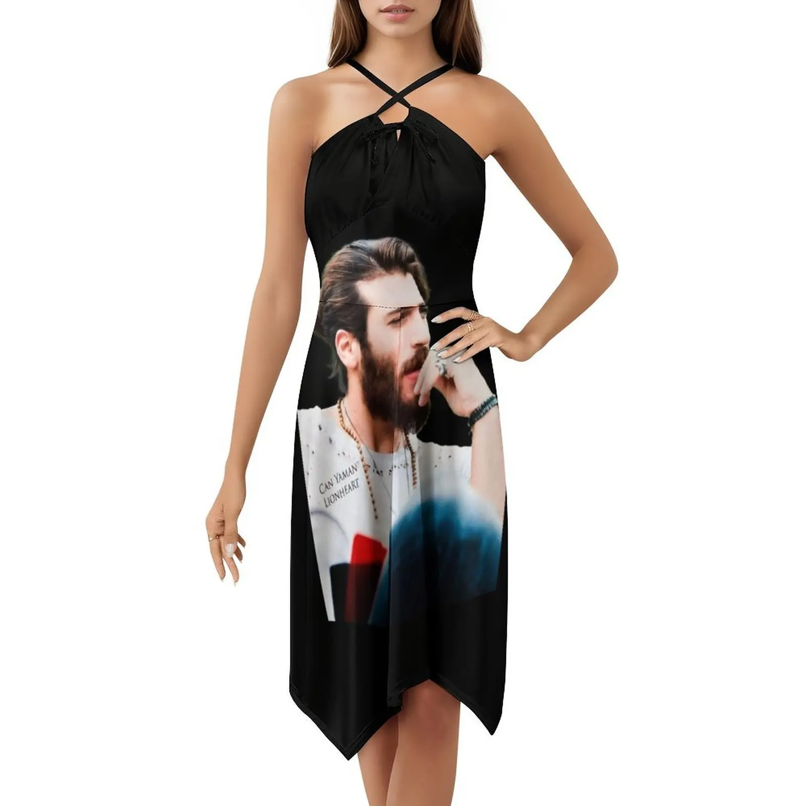 فستان رائع بفتحة عنق على شكل قلب فستان أنيق للحفلات الصيفية للنساء يمكن يامان فساتين حفلات يامانية