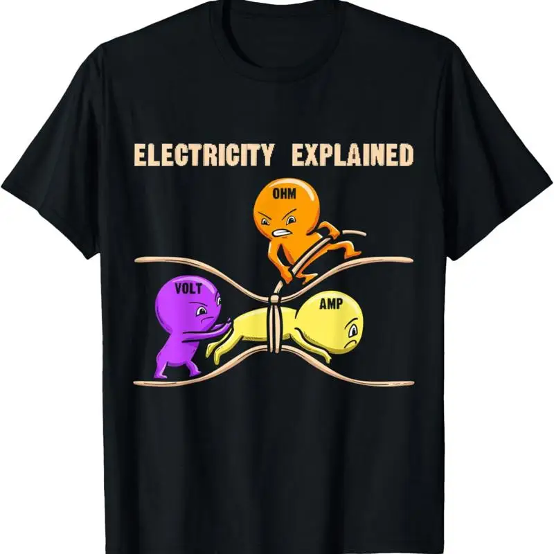 

Electrical Diagram Electricity Explained Ohms Watts T Shirt