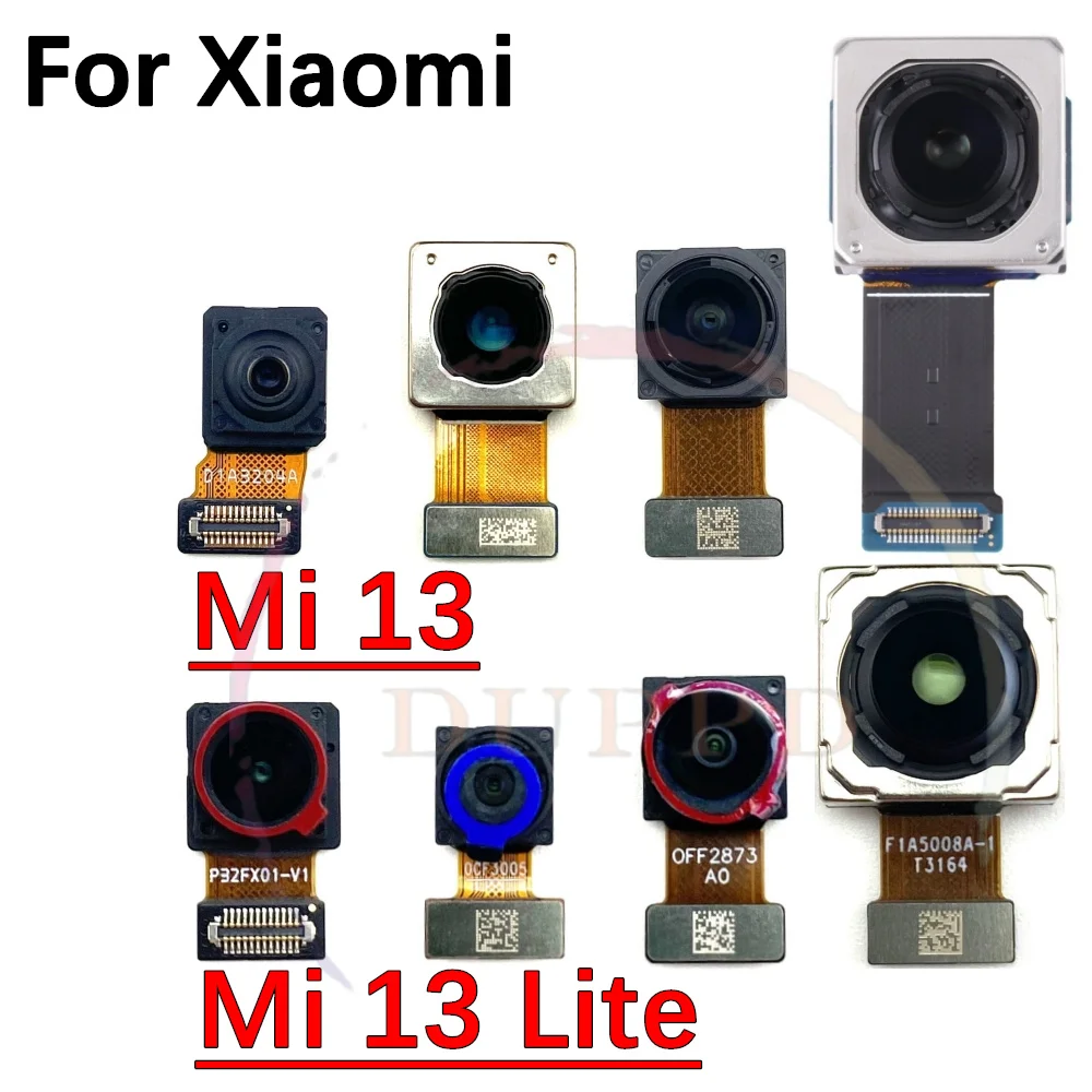 Front Rear Backside Camera For Xiaomi Mi 13 Lite 13lite Frontal Selfie Wide Back Facing Camera Module Replacement Parts