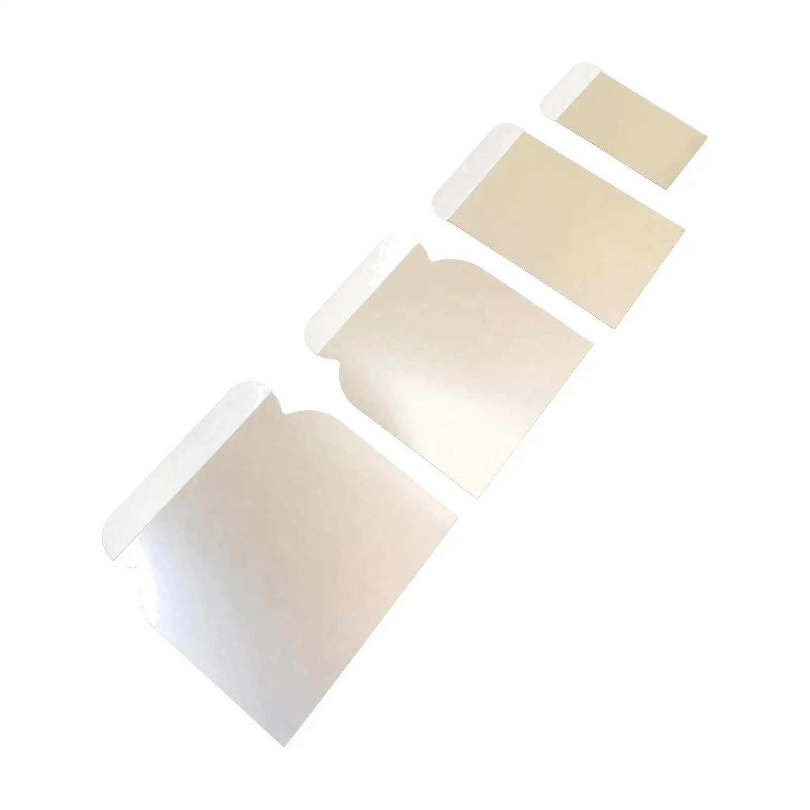 4 Pieces Stainless Steel Flat Flexible Putty Rust-Resistant Wall Finishing