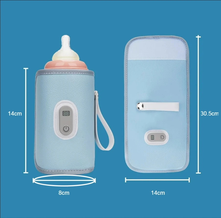 USB Digital Universal Baby Milk Warmer Portable Nursing Bottle Heater Temperature Adjustable Newborn Items For Travel Outdoor