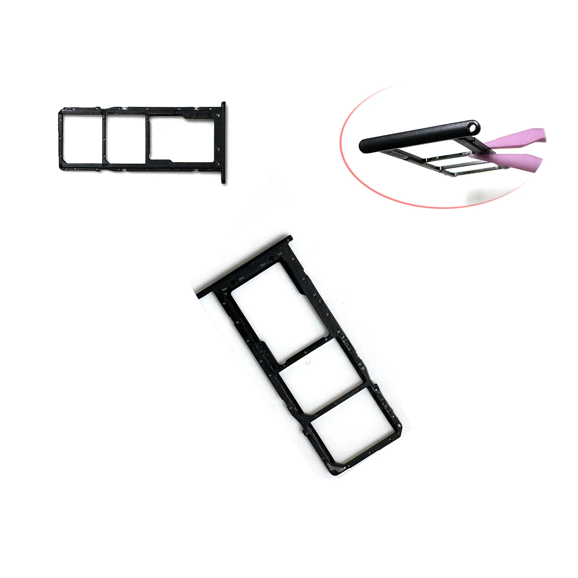 Para Samsung A01 A02 A02s A03 A03s, Bandeja de Tarjeta SIM, Ranura, Soporte, Piezas de Reparación