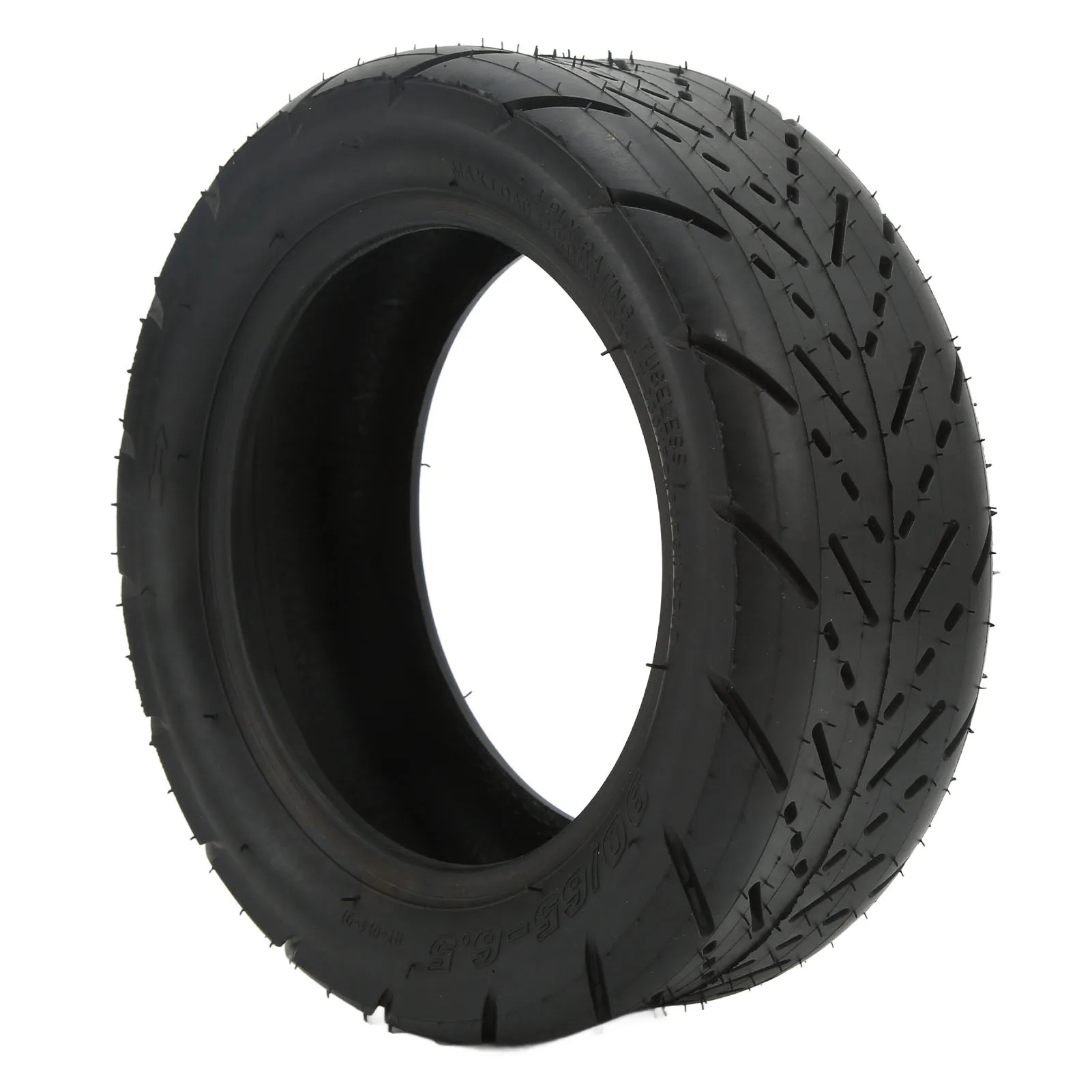 

Rubber Tire Shock Absorption Anti Skid Tubeless Tire Replacement for Electric Scooter 90/65‑6.5