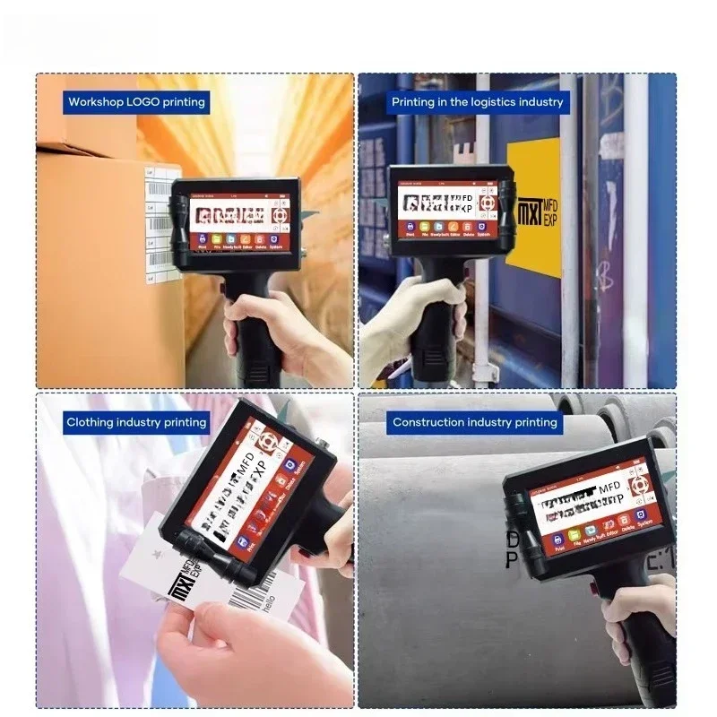 Industrial TIJ Handheld Inkjet Printer Portable Coder for Batch Printing of Pipe and Cable Profiles
