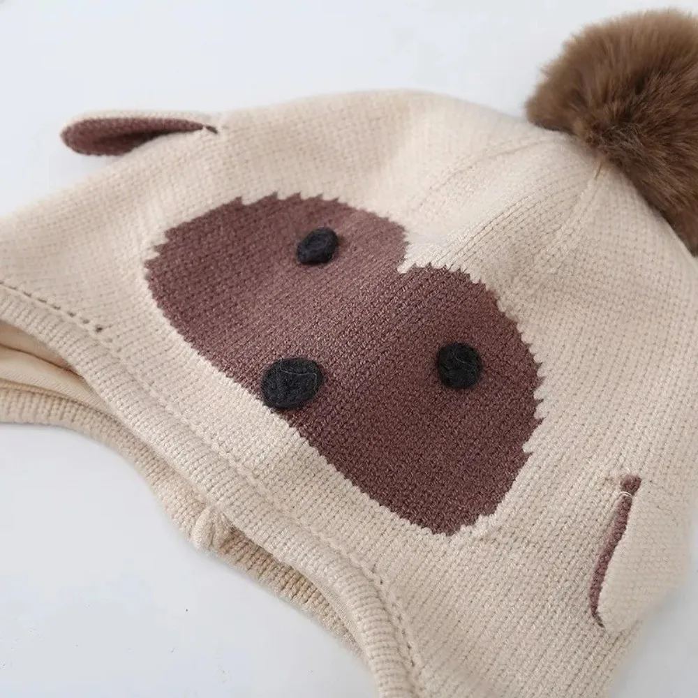 

Kawaii Cartoon Beanie Caps Thickened Coldproof Winter Pullover Hats Penguin Windproof Knitted Warm Hat Autumn and Winter