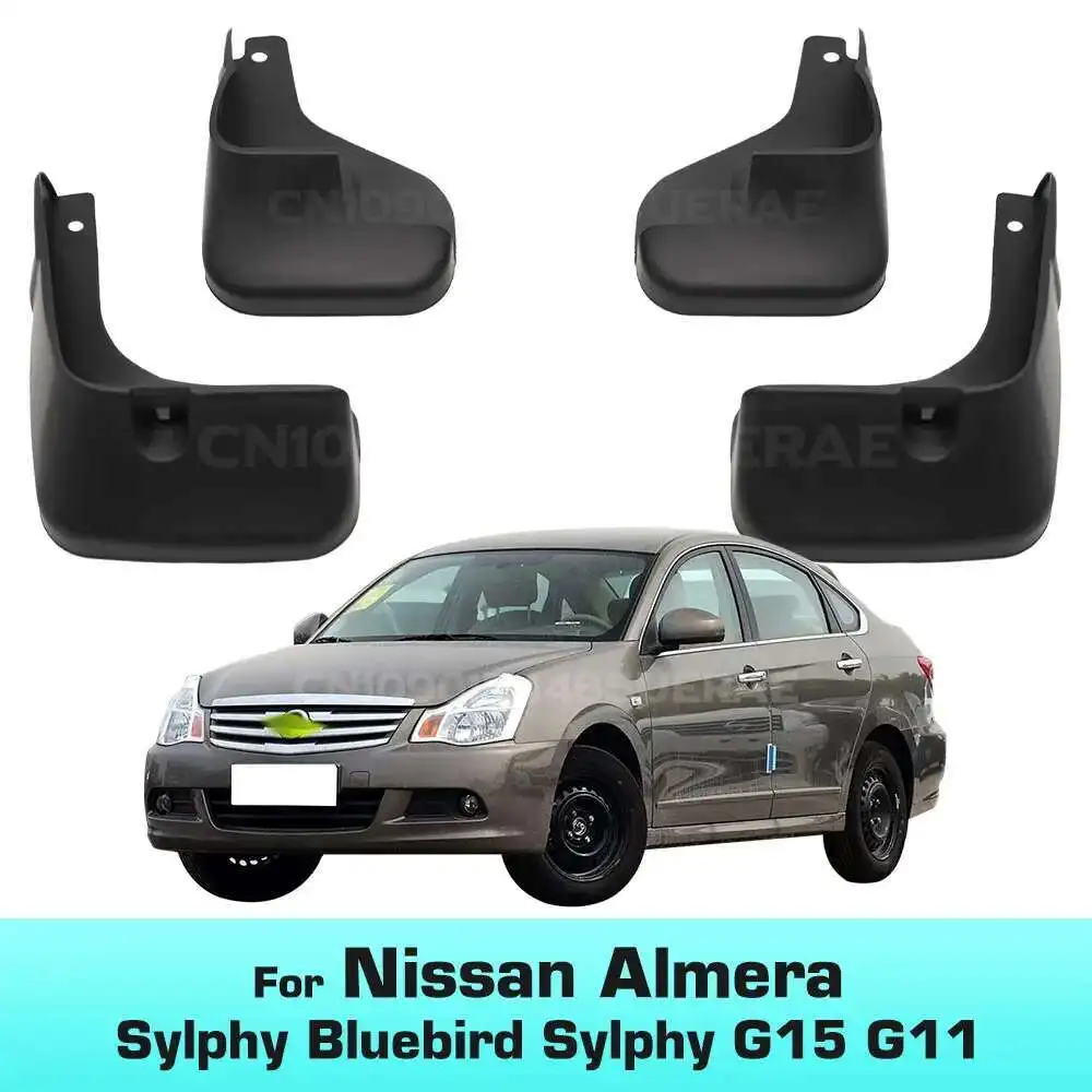 

Для Nissan G15 G11 Almera RU-Version 2012-2018 Sylphy 2008-2014 Bluebird Sylphy 2006-2012 брызговики брызговики