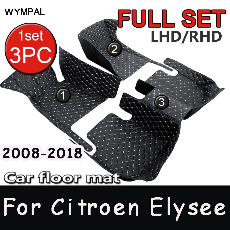 Car Floor Mats For Citroen Elysee 2008 2009 2010 2011 2012 2013 2014 2015 2016 2017 2018 Car Accessories