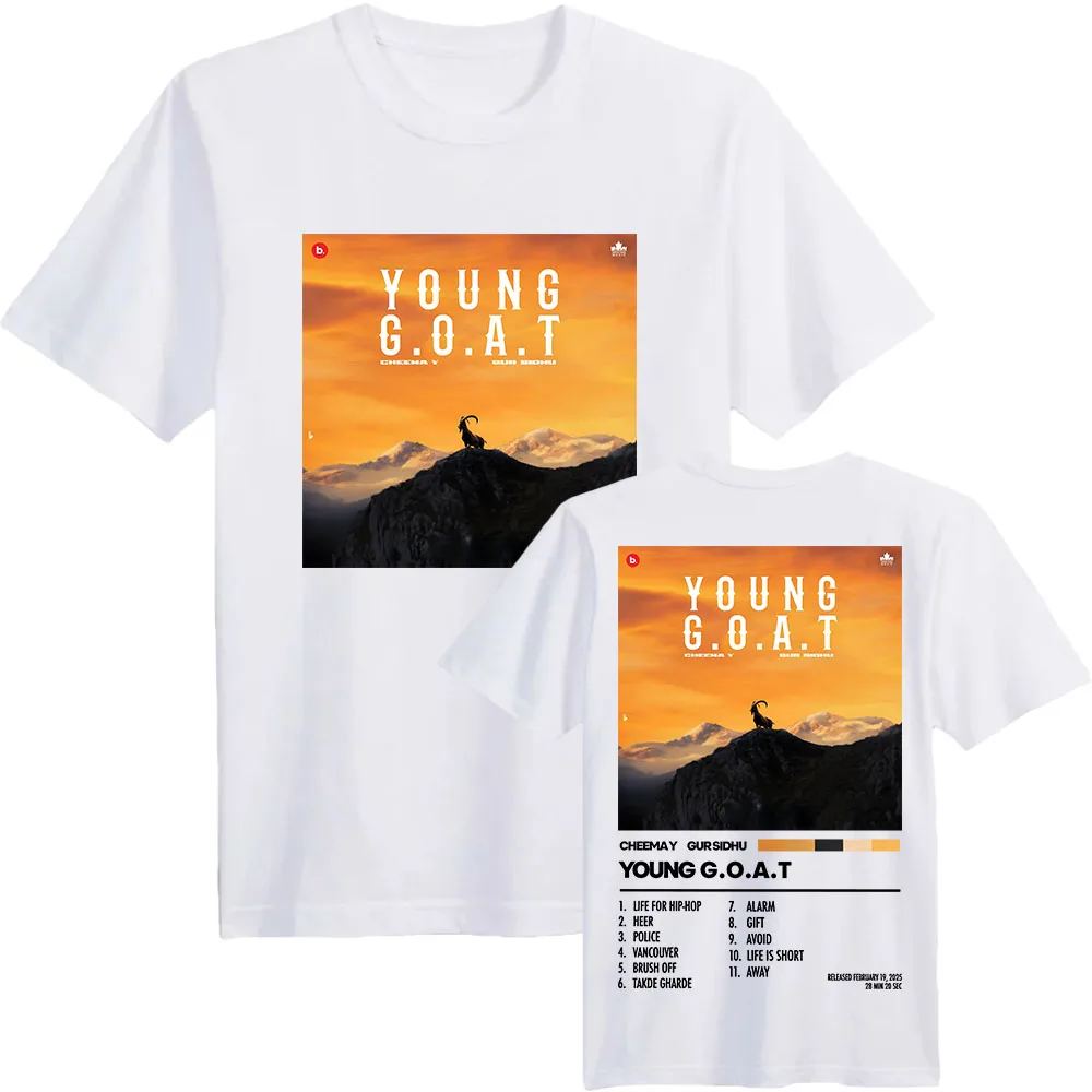 

Young G.O.A.T Album 2025 T-shirt Gur Sidhu Cheema Y Printing Tshirts Graphic Tees Men Women Clothing Short Sleeve Cotton T Shirt