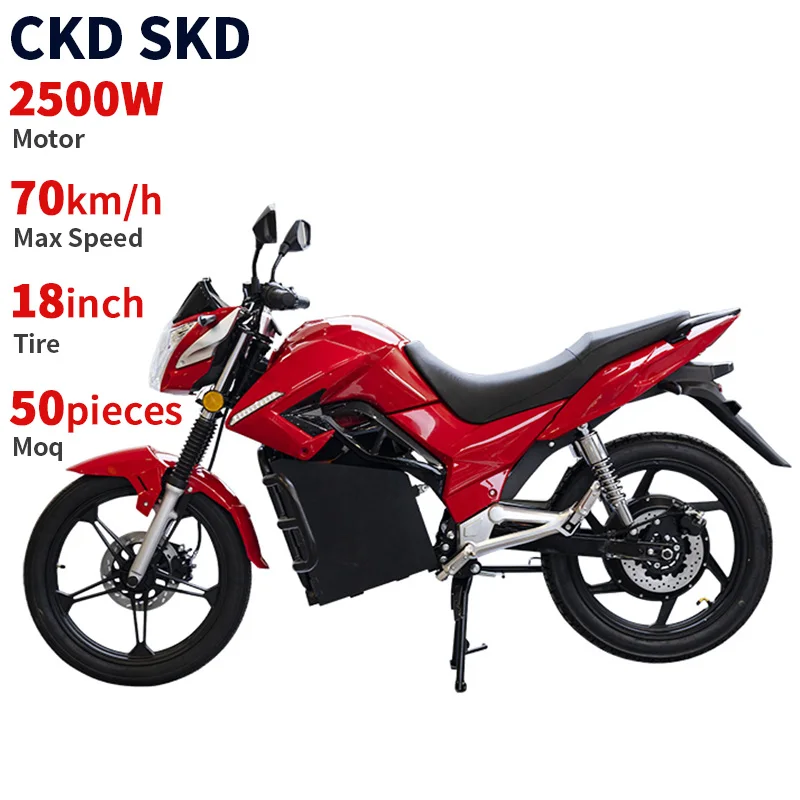 

CKD SKD 18inch wuxi electric motorcycle 2500W 70km/h speed adult electric e moto bike motorcycle