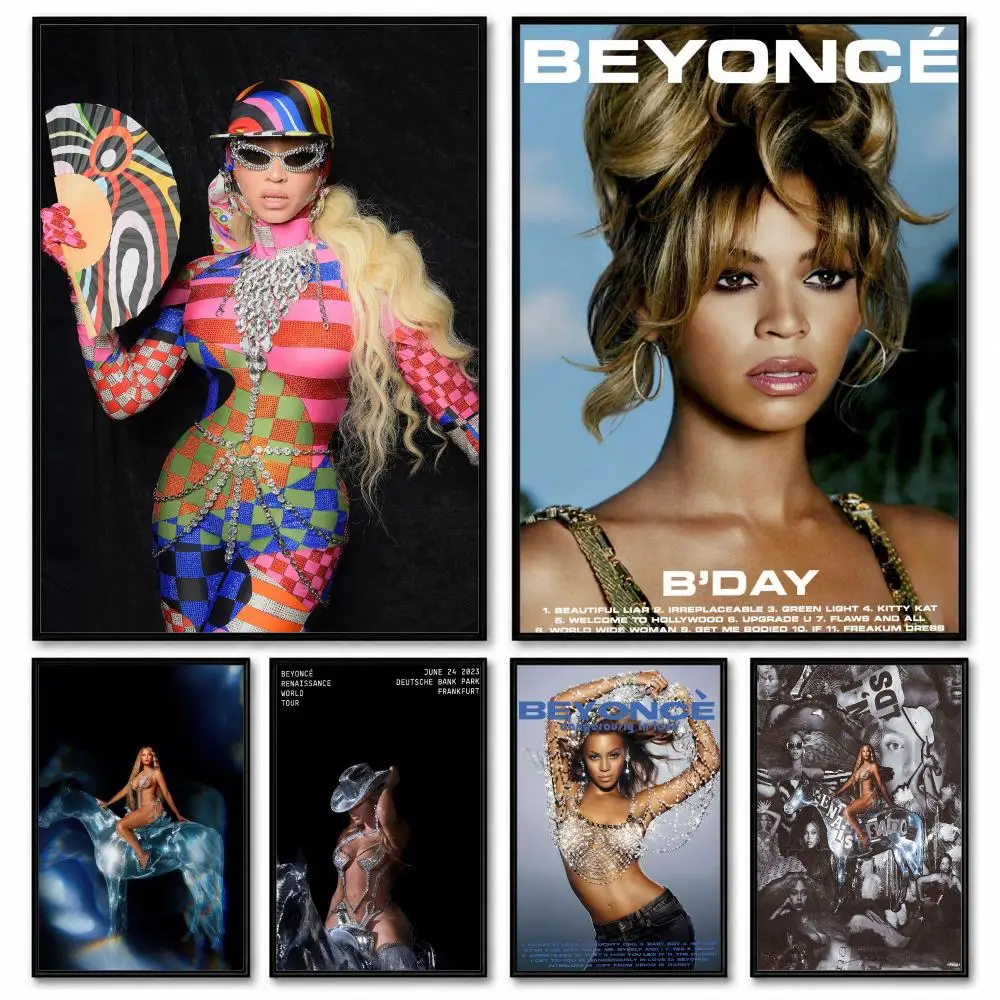 Singer B-Beyonce Renaissance Poster Room Decor Home Wall Art Printing Waterproof Garage BedRoom Posters Gift