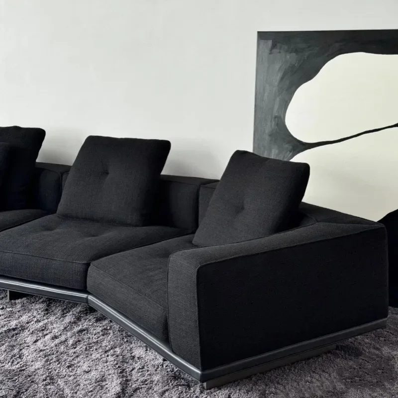 Nordic curved sofa Italian new corner flat villa living room sofa