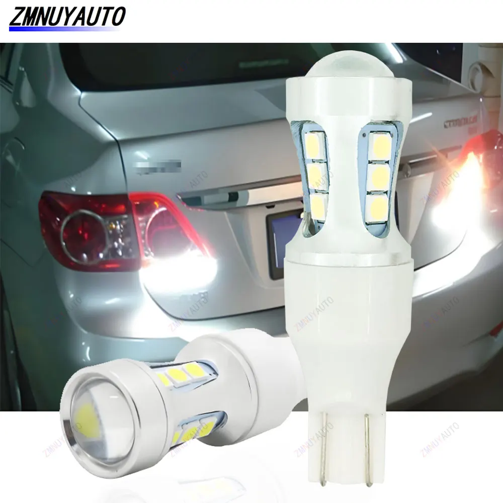 

T15 W16W Canbus OBC Безобряная светодиодная лампа 921 912 18SMD 3030 чипов Автомобильный фонарь заднего хода Автоматический резервный автомобильный дневный ходовой свет 12 В